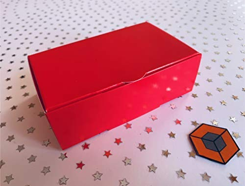 20 Premium single slice cake favour boxes 120x90x35mm (Pillar box Red)