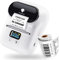 Goknu M110 Label Maker Machine, Bluetooth Label Printer Machine Barcode Label Makers for Clothing, Jewellery, Supermarket, Home Organzination, Compatible with iOS or Android, with 1 Roll Paper