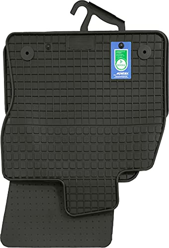 PETEX Gummimatten passend für Formentor ab 10/2020 / Formentor e-Hybrid ab 01/2021 / Leon e-Hybrid/Leon ST e-Hybrid ab 12/2020 schwarz 4-teilig, 4 Stück (1er Pack)