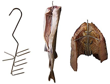 Haken zum Räuchern von Fisch x 5 – A137 | Räucherfischhaken | Fleischhaken | Raucherhaken | Metzgerhaken