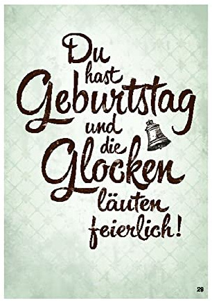 Depesche 0011673-029 - Glückwunsch-Karte zum Geburtstag (neutral), ausgefallene Geburtstagskarte mit Musik, Spruch und beweglichen Elementen, inkl. Umschlag, 14,8 x 21 cm
