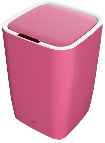 Infiniton Papelera Inteligente BIN9 (Rosa, 9 Litros, Cubo de basura con sensor automatico, Free Movement (sin cables))