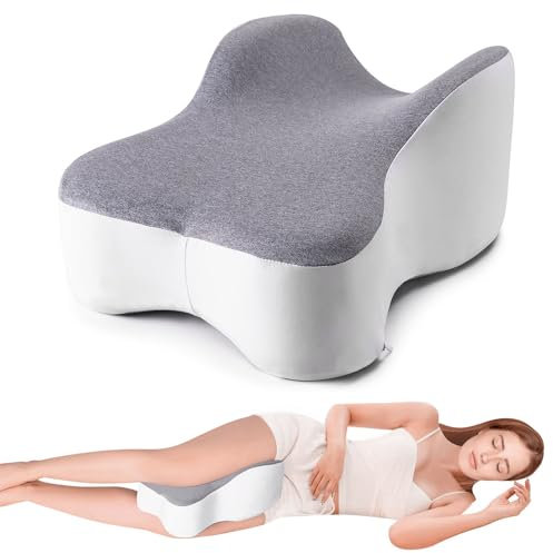Langes 35,6 cm Kniekissen für Seitenschläfer, volle Unterstützung von Oberschenkeln und Knien für die erforderliche Trennung des Knies, Beinkissen zum seitlichen Schlafen zwischen den Beinen, richtet
