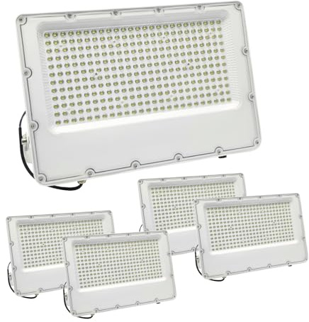 LED ATOMANT 5x Projecteur LED Extérieur 300W Blanc Froid IP65 30000lm | 6500K, Protection IP66