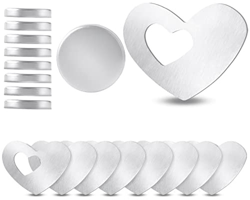 lalago 8 Pezzi Pesi per tovaglia Magnetica, Supporto per tovaglia Magnetica Extra Pesante, Pesi per tovaglia con Motivo a Cuore Pesi in Acciaio Inox per Tende da Tavolo