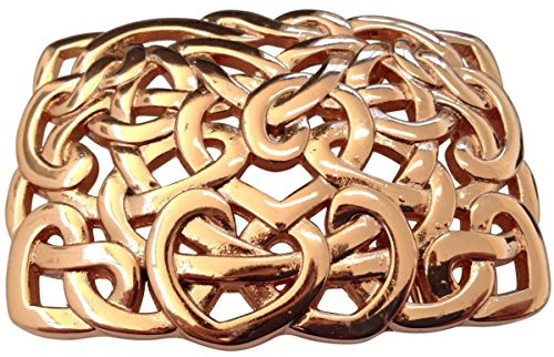 BELTINGER Gürtelschließe Knoten Design 4,0 cm | Buckle Wechselschließe Gürtelschnalle 40mm Massiv | Druckknopf-Gürtel bis 4cm