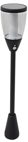 REV LUMUS 170 Solarleuchte Garten, Stehleuchte mit Bewegungsmelder, Gartenbeleuchtung, 200lm, 3000K, 2W, IP65, schwarz
