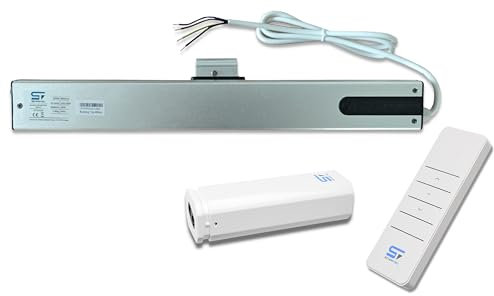 SCHARTEC Juego de motor inalámbrico para ventana con mando a distancia, 230 V, eléctrico, para ventana de techo, accionamiento de ventana, cadena de accionamiento por cadena, abridor de ventanas,