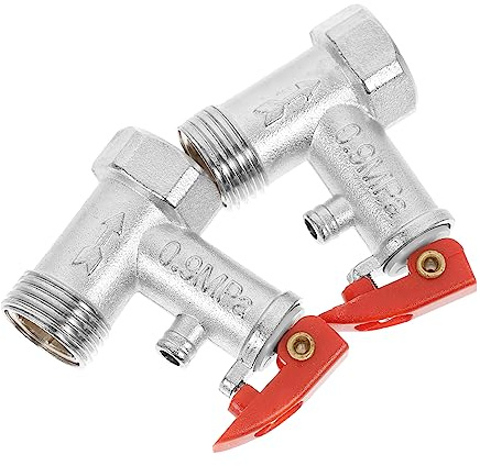 Healeved 4pcs Pressure Reducing Valves for Water Heater Safety Valves Pressure Relief Function Suitable for Water Systems