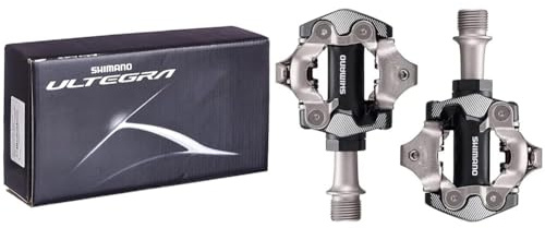 SHIMANO Unisex – Erwachsene Fahrradpedale-2091888120 Fahrradpedale, Schwarz, Einheitsgröße & XT PD-M8100 Fahrradpedal, Silber/schwarz, Einheitsgröße, Mountainbike