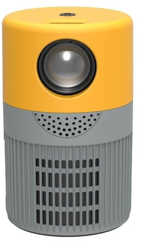 T400 Pantalla de 100 Pulgadas 3000 lúmenes LED Mini Proyector, Tipo de enchufe: Enchufe AU (amarillo gris)