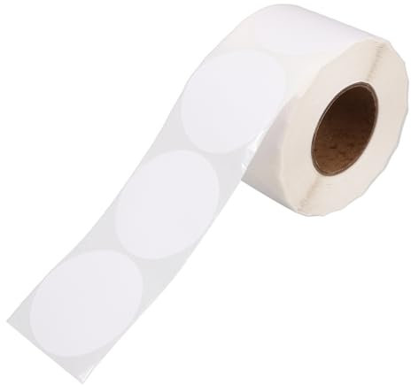 SEWACC Druckbarer Etiketten Blanko Aufkleber Leere Etikettenpapier Für Thermodrucker Thermoaufkleberrolle Zum Bedrucken Geeignet Für Versandetiketten Und Kennzeichnungen