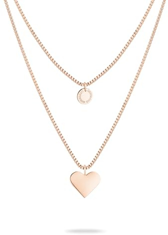 LIEBESKIND BERLIN Herz-Schmuck für Damen – Edelstahl Kette, Armband und Ohrringe mit liebevollem Herzanhänger – In verschiedenen Farben und Ausführungen – Romantische Geschenkidee