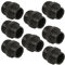 HAF® 8 raccordi doppi in PVC con filettatura esterna da 2 x 1 1/2 | Connettore in PVC grigio U per tubi e tubi per piscine, 2 pollici x 1,5 pollici | Qualità: Made in Europe – Quantità: 8 pezzi
