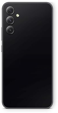 Skins4u Schutzfolie Aufkleber Skin kompatibel mit Samsung Galaxy A56 Kratzerschutz Skins Vinyl Folie Rückseite Solid State schwarz