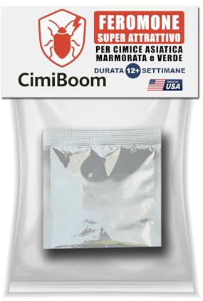 CIMIBOOM | Ricarica universale per trappola a Feromoni attrattivi per Cimice Asiatica, Marmorata e Verde. Made in USA. Durata 12+ settimane. Super attrattivo. 1 ricarica.