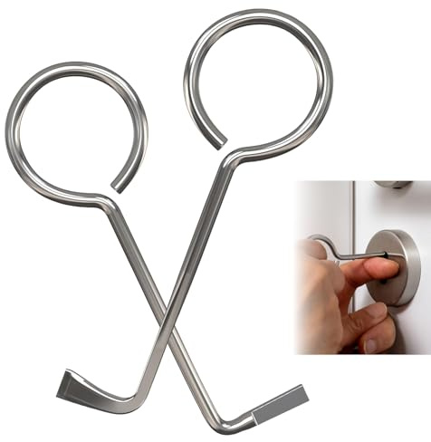 2 Pièces Clef Passe Partout, Clé Passe-partout Set, Clé Universell, Ouvre Presque Toutes les Portes, kit Crochetage Serrure pour Ouvre à Barbe Serrure Porte Chambre