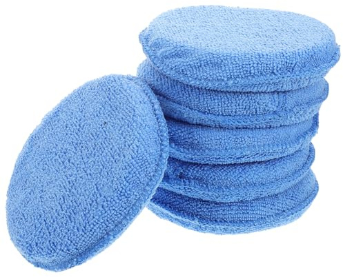 Cabilock 6 Pezzi Tamponi Applicatori per Cera Morbida e Resistente Strumenti Manuali per Lucidatura e Pulizia Veicoli con Controllo Pressione Facile e Riutilizzabili