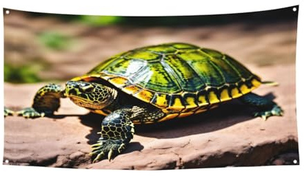 Lord Howe Island Sea Turtle Print Holiday Decor Festive Party Banner Indoor Outdoor Celebrations Birthday Graduation