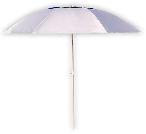 Ombrellone da esterno – Ombrellone rotondo da giardino in alluminio a 8 stecche facile da aprire, impermeabile, protezione UV, ideale per spiaggia, piscina, patio, parasole e riparo