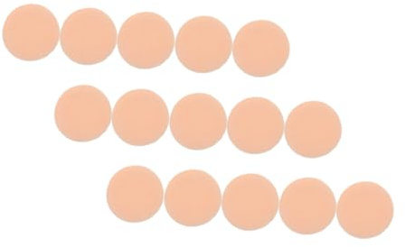 Anneome 15pcs Rounded Pure Cotton Powder Puff Makeup Pads for Salon and Home Use, Soft Makeup Applicator to Save Powder and Apply Entire Face Efficiently