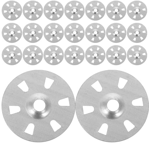 UKCOCO 500 Arandelas Planas para Tornillos De Placas De Espuma Arandelas Aislantes De Seis Agujeros De Soporte para Placas De Espuma Planas De Polipropileno