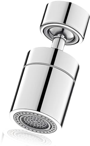 Kitchen Tap Aerator, Durable 360 ° Swivel Faucet Aerator, Adjustable Dual Function Kitchen Tap Spray Head Adapt for M22-M24 Taps Sprayer Attachment for Kitchens Sink, for Home, Bathroom Use