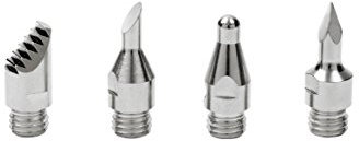 Dremel 204 Zubehörsetz für Brandmalerei - Zubehörsatz für Lötkolben mit 4 Spitzen zum Löten, Schmelzen, Heißschneiden, Schweißen, Schrumpfen und Brandmalerei