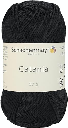 Schachenmayr Catania, 50G schwarz Hilos Para Tejer A Mano