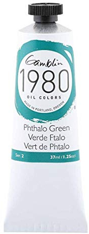 Gamblin 1980 - Oelfarbe - Phthalogruen - 37 ml