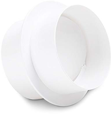 JINchao-air vent, 80-200mm PVC Round Pipe Draft Blocker Backdraft Damper, One Way ventilation fan, air duct Check Valve, Kitchen Ventilation Grill, Replacement parts (Color : 80mm)