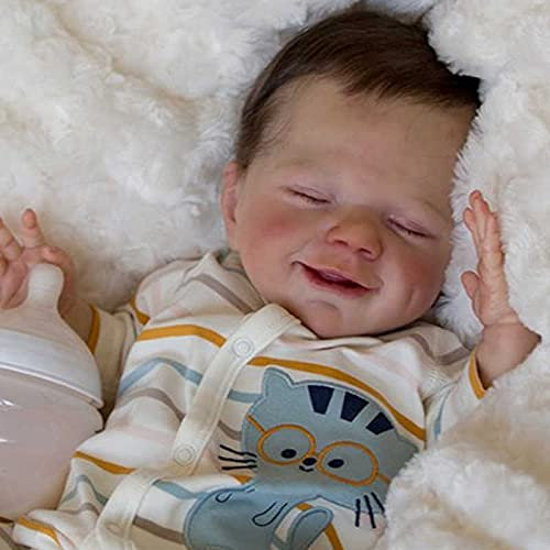 iCradle Reborn Baby Puppe - 22 Zoll 55 cm Ganzkörper Silikon Vinyl Junge Lebensechte Neugeborenen (Mädchen)