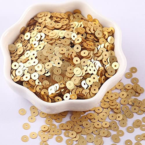 VIXDA 4 000 st 2 mm 3 mm 4 mm matta paljetter platta runda lösa paljetter konfetti glitterflingor för plagg gör-det-själv bröllop konst hantverk tillbehör