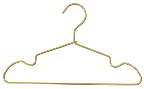 VALINK 10 perchas doradas para niños, perchas de metal con perchas antideslizantes de aleación de aluminio para ropa, camisa, traje, abrigo