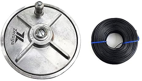 23-262 leichte Aluminium-Kabeltrommel mit Rücklaufknopf und 16 Gauge geglühter schwarzer Kabelbinder