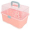 Organizador de Caja de Almacenamiento de Estante de Secado de Biberones con Cubierta Antipolvo para el Hogar del Niño del bebé (rosa implícito)