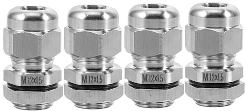 Mobestech 4pcs Cord Connector Cable Pass Through Joint for Armoured Cable Connector Fasten in Electrical Projects