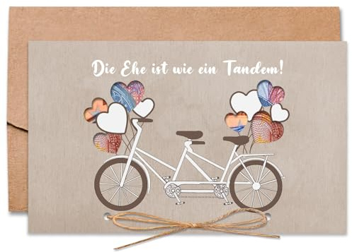 BOYATONG Hochzeitskarte Geldgeschenk, Fahrrad Geldgeschenk Hochzeit mit Umschlägen, Jahrestag Geschenk für Sie/Ihn, Hochzeitstag Geschenke für Paare, Hochzeitsgeschenke für Brautpaar Geld