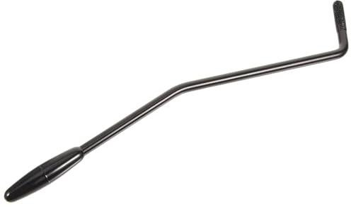 Schwarzer Tremolohebel für E-gitarren mit 6-mm Gewinde aus Metall | Tremolo Brückenarm, 5mm Gewindedurchmesser, Kunststoffspitze Enthalten, für Gitarre