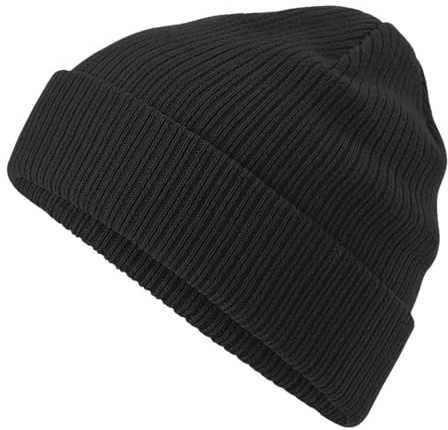 Roughtex Beanie aus Bio-Baumwolle – Doppellagiger Strick, atmungsaktiv und weich – Wintermütze Damen Herren