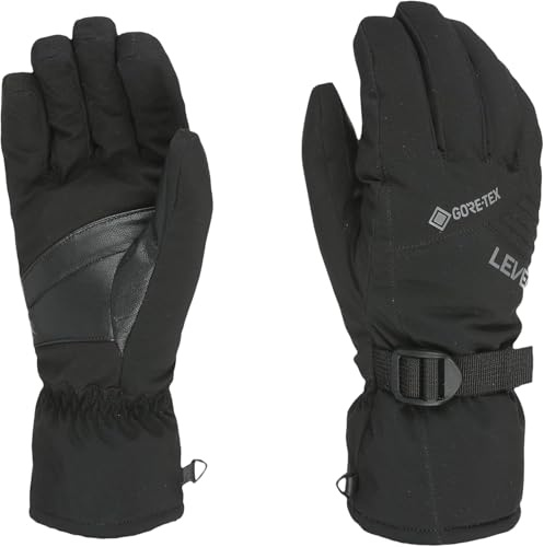 Level Freelander Gore-Tex- Skid- och snowboardhandskar för män med justerbar manschett och rem, termiska vattentäta och andningsbara vinterhandskar, snökläder för män, perfekt för skidåkare, 1 par