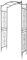 LEADZM Arche de Jardin en Métal – Design Haut de Pont avec Motif Décoratif – 110x45x230 cm – Idéal pour Mariages, Clôtures et Décoration Extérieure – Noir