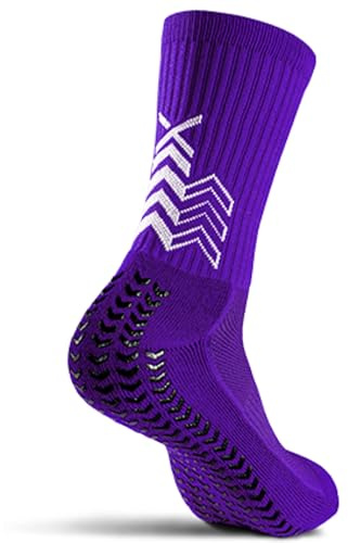 SOXPro Classic - Chaussettes Antidérapantes Football - Flèches GRIP en Silicone - Antiblasures - Respirantes - Stabilité