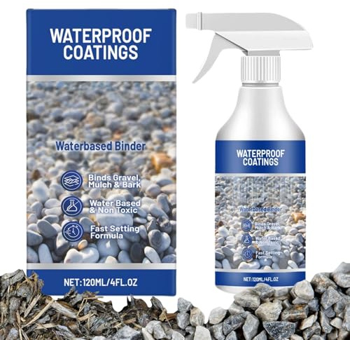 Resin Gravel Glue,Water-Based Stone & Pebble Binder,Glue for Stones In Garden,Long-Lasting Effect,Suitable for Multiple Scenarios,Equipped with Spray Nozzle,Waterproof and Weather-resistant