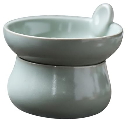 Holibanna Infuseur à Thé Décoratif En Céramique Vintage, Filtre à Feuilles De Thé En Porcelaine, Accessoire Ménager Pour Infusion Kung Fu, Usage Domestique, Design Simple Et Résistant