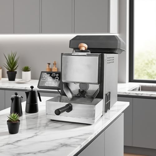 Coffee Bean Roaster | Home Coffee Roaster, Compact Body Design, Independent Bean Cooler, Innovative Agitator Design, Patented Drum Structure, Suitable For Kitchens,Bars,Studios,Coffee Classrooms.