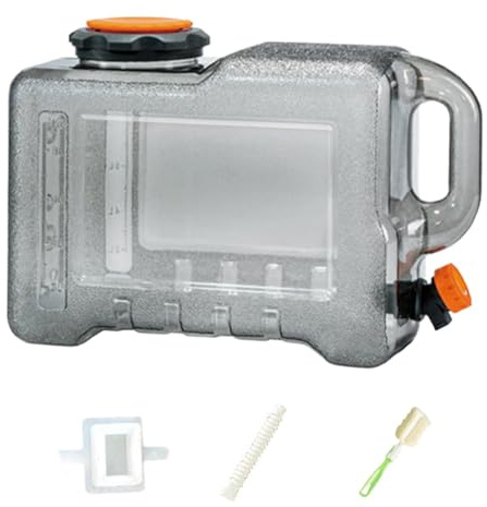 Grande borraccia per l'acqua, serbatoio per riporre oggetti, bottiglia riutilizzabile resistente, design portatile con beccuccio, facile da trasportare, pratica attrezzatura di idratazione per