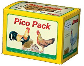 PICO - Pack - 4 Stück - Geflügelstein dient der Besseren Federbildung, fördert Das Wachstum der Küken und beugt Federfressen vor