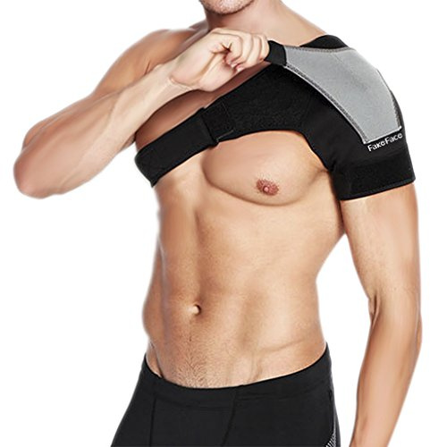 Schulterbandage für Damen und Herren, Schulterstütze, Schulterschmerzen, Kompressionsmanschette, Handgelenkbandage, verstellbare Schulterstütze für dislozierte AC-Gelenke, gerissene