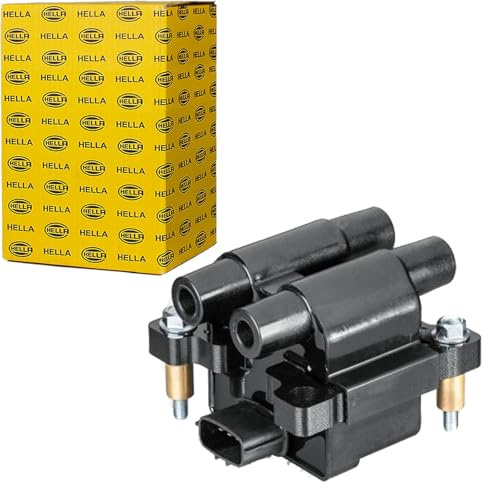 HELLA 5DA 358 057-841 Zündspule - 4-polig - Blockzündspule - geschraubt | Kompatibel mit: SUBARU LEGACY IV, LEGACY IV Kombi, OUTBACK